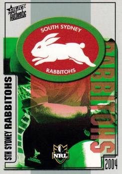 2004 Select Authentic #135 South Sydney Rabbitohs Logo Front